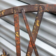 壁掛け時計 おしゃれ 掛け時計 大きい アンティーク コベントガーデン アイアンダイヤル ラージクロック Φ73×奥行3cmの画像