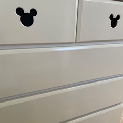 ディズニー 木製チェスト 4段の画像
