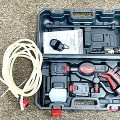 高圧洗浄機 ロングノズル付　コードレス 予備バッテリー付の画像