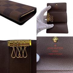 ルイヴィトン LOUIS VUITTON キーケース ダミエ ミュルティクレ4 4連 N62631 ブラウンの画像