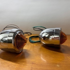 汎用ビレット型メッキウインカー2個セットの画像