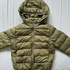 【ユニクロ】ジャンバー オリーブグリーン 110 防寒 キッズの画像