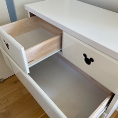 ディズニー 木製チェスト 4段の画像