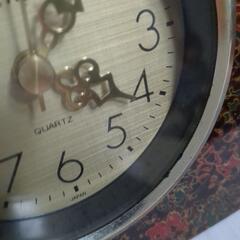 昭和レトロ　Lily クォーツ時計　置き時計　和風　日本製の画像