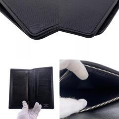 ルイヴィトン LOUIS VUITTON 長財布 タイガ ポルトフォイユブラザ 二つ折り M30501 ブラックの画像