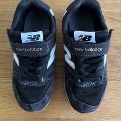 子供用シューズ18cm   【ニューバランス　YV996CPG】 ブラック　子供靴　スニーカーの画像