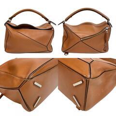 ロエベ LOEWE ショルダーバッグ パズルエッジバッグミディアム 2WAY ブラウンの画像