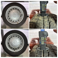 15インチ スチールホイールスタッドレスタイヤセッ ト4個セットの画像