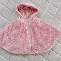 コムサ　ポンチョ　ピンク　リバーシブルの画像