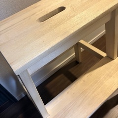 IKEA スツール　ベクヴェームの画像