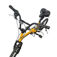HUMMER ノーパンク 折り畳み自転車 FDB206W-SUS 20インチ 6段変速ギア イエロー 中古の画像