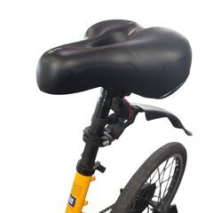 HUMMER ノーパンク 折り畳み自転車 FDB206W-SUS 20インチ 6段変速ギア イエロー 中古の画像