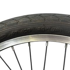 HUMMER ノーパンク 折り畳み自転車 FDB206W-SUS 20インチ 6段変速ギア イエロー 中古の画像