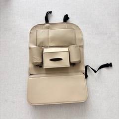 車用シートバックポケット-車 隙間 収納　車 後部座席 収納 ベージュの画像