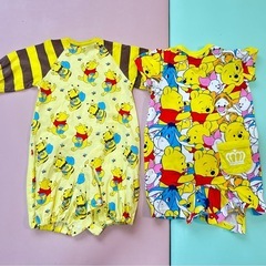 【11/16午前お渡しまで】ほぼ未使用プーさんベビー服の画像