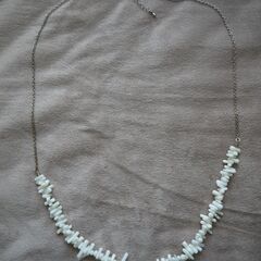 ネックレス　珊瑚　白の画像