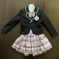 【美品】女の子 フォーマル服 130サイズと靴20cmの画像