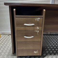店頭引き渡し 中古 LOWYA ベガコーポレーション パソコンデスク ワゴンセット New Clever 1600 家具 Bの画像
