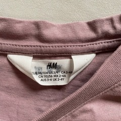 H&M 100サイズ キッズ長袖 パープルの画像