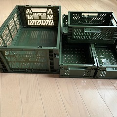 【セリア】折りたたみ出来る収納コンテナボックス6個セットの画像