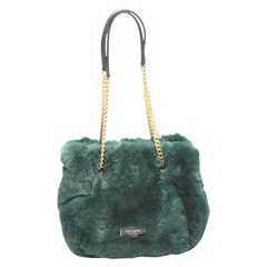 ケイトスペード T348 トートバッグ グリーン  Kate Spade  ファーの画像