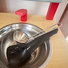 受渡決定
【美品】おままごとキッチンセット　食べ物＆食器＆お鍋一式セットの画像
