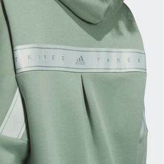 新品　adidas ワーディング ルーズフィット フリース フルジップパーカー フルレングスパンツ 上下セット
の画像
