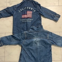 子供用　デニムシャツ2枚セットの画像