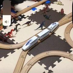 木製レールセット　電車　汽車の画像