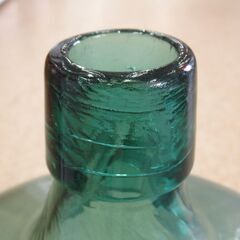 レトロ／アンティーク 泡ガラス／デミジョンボトル G-2467の画像