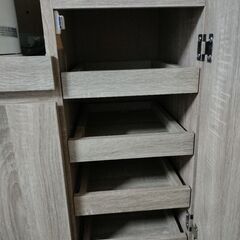食器棚 木製 大容量 引き出しタイプ セパレートの画像