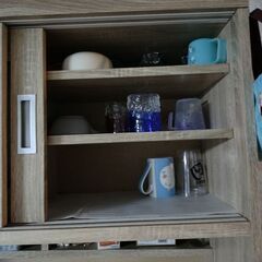 食器棚 木製 大容量 引き出しタイプ セパレートの画像