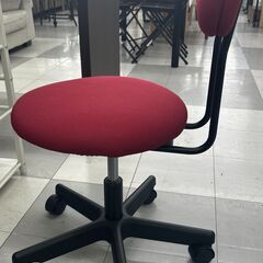 ★リユースのサカイ千葉中央店★  オフィスチェア レッド H77×D56×W56 クリーニング済み TC5345の画像