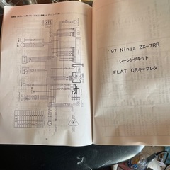 送料込　Ninja ZX7-RR カワサキレース用キットパーツ　サービスマニュアル　ZXR 750の画像