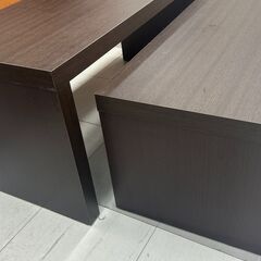 ★リユースのサカイ千葉中央店★  ローテーブルセット ブラウン H42×D40×W90 クリーニング済み TC5348の画像