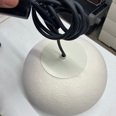 A2511-270 ペンダントライト　和紙シェード　通電確認済み　キズ汚れ有りの画像