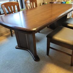 ★ ダイニングテーブルと座椅子４客セット 県内・近県の方車での引き取り希望の画像