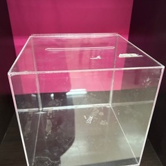 透明アクリルボックス　抽選箱　募金箱　アンケートボックスの画像