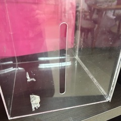 透明アクリルボックス　抽選箱　募金箱　アンケートボックスの画像