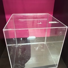 透明アクリルボックス　抽選箱　募金箱　アンケートボックスの画像