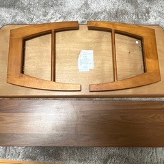 【無料】ニトリ　ラティオ棚付きセンターテーブル（ブラウン)の画像