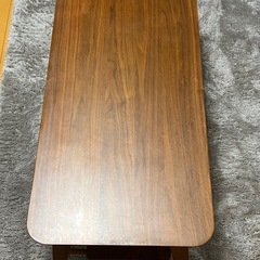 【無料】ニトリ　ラティオ棚付きセンターテーブル（ブラウン)の画像