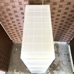 ① 無印良品 ポリプロピレン 収納ストッカー キャスター付2 幅18×奥40×高83cm ランドリー・キッチン 隙間収納☆札幌市 白石店  の画像