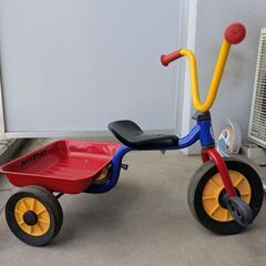 【ボーネルンド】ペリカン3輪車 Vハンドル(荷台つき)の画像