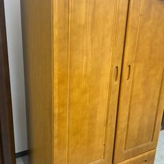 ★リユースのサカイ千葉中央店★  ワードローブ ブラウン H180×D57×W90 クリーニング済み TC5353の画像