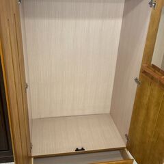 ★リユースのサカイ千葉中央店★  ワードローブ ブラウン H180×D57×W90 クリーニング済み TC5353の画像