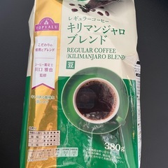 未開封　コーヒー　ムーミン　キリマンジャロブレンド　380g　豆　中煎り　ムーミン　フィルター　6枚　セット　キャンプの画像