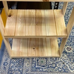 【リサイクルサービス八光】幅44㎝　木製　4段ラックの画像