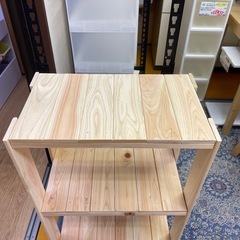 【リサイクルサービス八光】幅44㎝　木製　4段ラックの画像