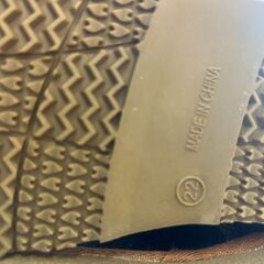 moz デニム風 ムートンブーツ ボタン付き ファーブーツ 22cmの画像